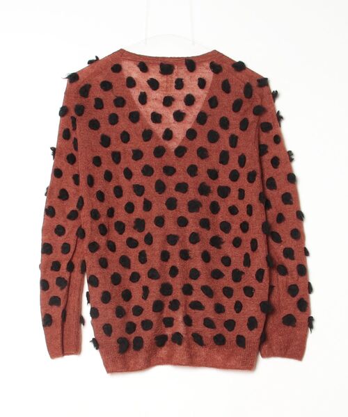 「il by saori komatsu」 ニットカーディガン 38 オレンジ レディース_画像2