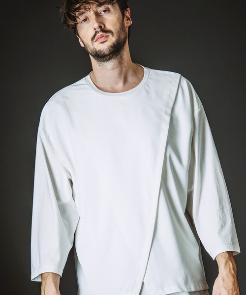 NO ID.（ノーアイディー） tシャツ 「NO ID.」Slit Layered 8-Sleeve