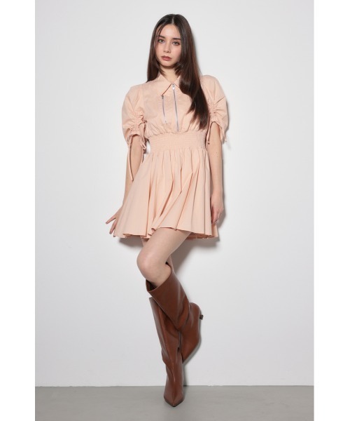 「rienda」 半袖ワンピース SMALL ブラック レディース_画像2