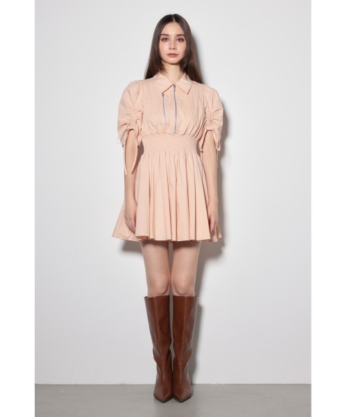 「rienda」 半袖ワンピース SMALL ブラック レディース_画像3