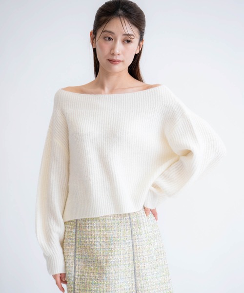 「NOELA」 長袖ニット フリー グレー レディース_画像5