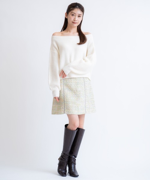 「NOELA」 長袖ニット フリー グレー レディース_画像9