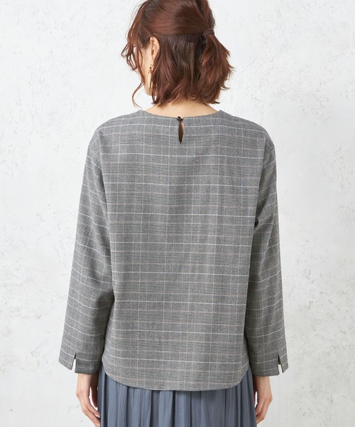 「Petit Honfleur」 長袖ブラウス 9号 グレー レディース_画像5