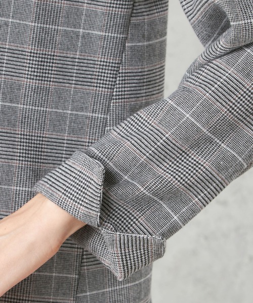 「Petit Honfleur」 長袖ブラウス 9号 グレー レディース_画像6