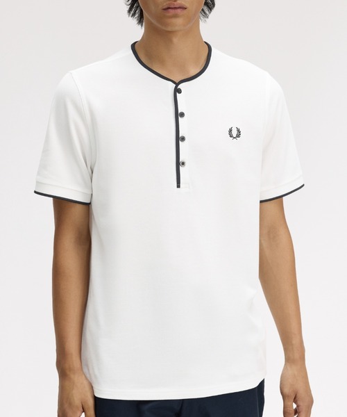 FRED PERRY（フレッドペリー） ヘンリーネック tシャツ Four Button