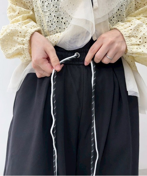 新品タグ付き　MIDVEIN スウェットパンツ　ブラック　サイズ2 MIDVEIN（ミッドヴェイン） スウェットパンツ ジャージ 「ZOZOTOWN限定