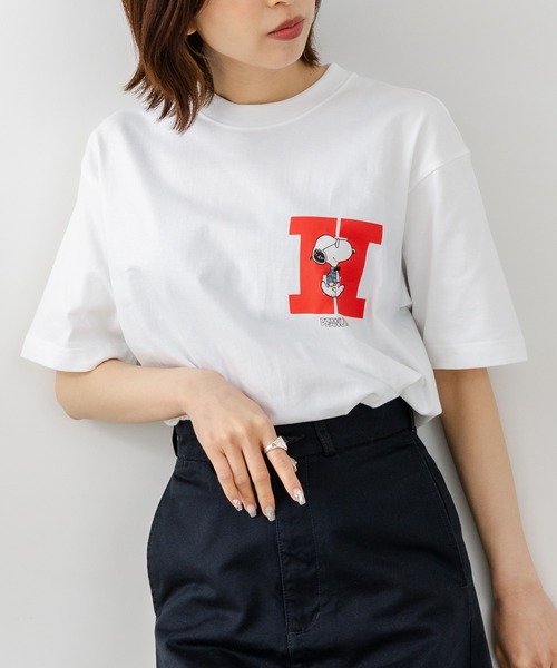 Hanes（ヘインズ） tシャツ 「HANES/ヘインズ」PEANUTS×BEEFYーTシャツ 