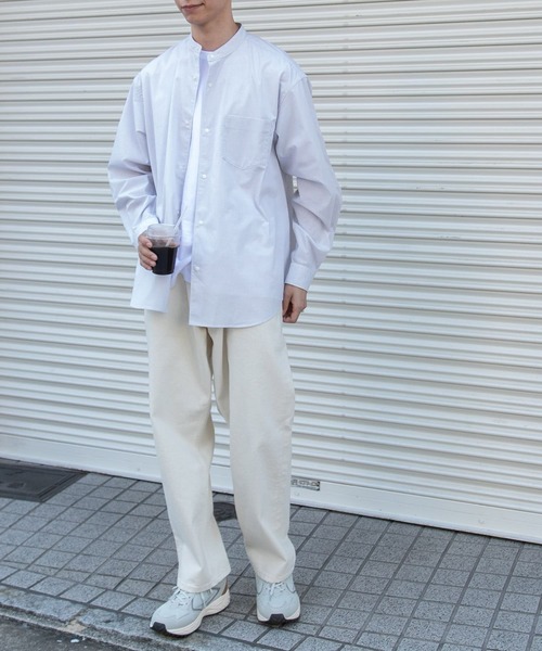 「FORK&SPOON」 パンツ 4 ベージュ メンズ_画像8