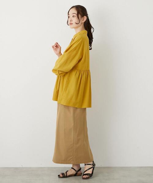 「MELROSE claire」 長袖ブラウス FREE ブラウン レディース_画像8