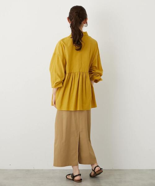 「MELROSE claire」 長袖ブラウス FREE ブラウン レディース_画像9