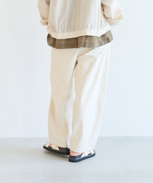 パンツ 「吸水速乾/接触冷感/UVケア」テックリネンバルーンパンツ レディースの画像