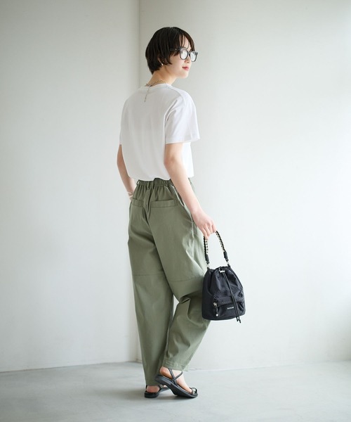 パンツ 「吸水速乾/接触冷感/UVケア」テックリネンバルーンパンツ レディースの画像