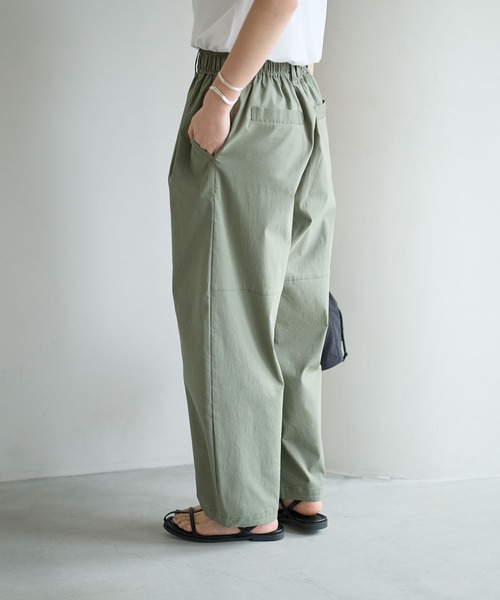パンツ 「吸水速乾/接触冷感/UVケア」テックリネンバルーンパンツ レディースの画像