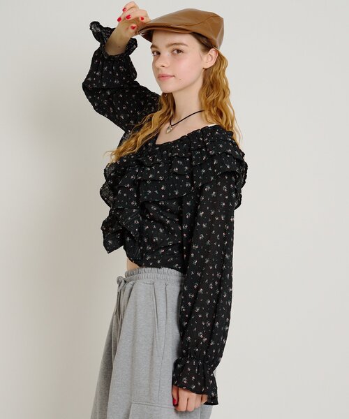 w closet（ダブルクローゼット） ブラウス シャツ 「6色展開」2way