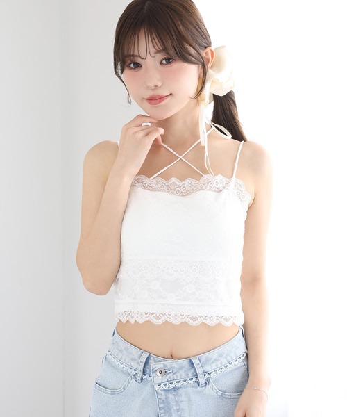 one after another NICE CLAUP キャミソール カップ付きレース