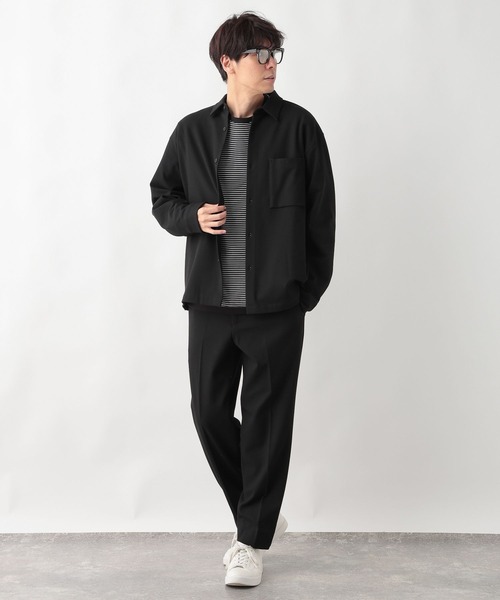 新品 タグ付き 黒 上下 パンツ セットアップ グローバルワーク スゴラク L GLOBAL WORK（グローバルワーク） スラックス MEDIUM ブラック メンズ