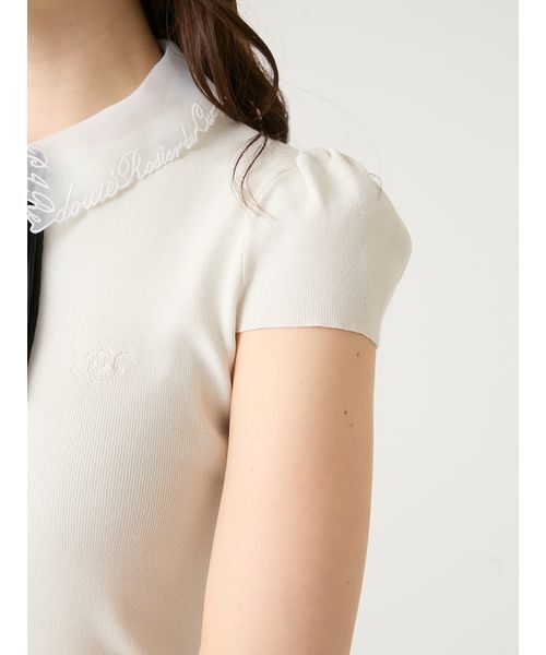 ニット セーター 「REDOUTE」衿付きニットプルオーバー レディースの画像