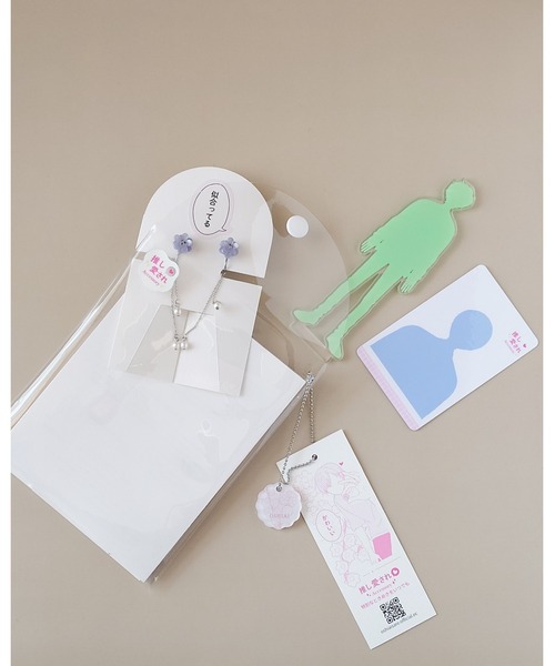 イヤリング 「推しに愛されるアクセサリー」ブルーアネモネのイヤリング（サージカルステンレス）(MA) レディース メンズの画像