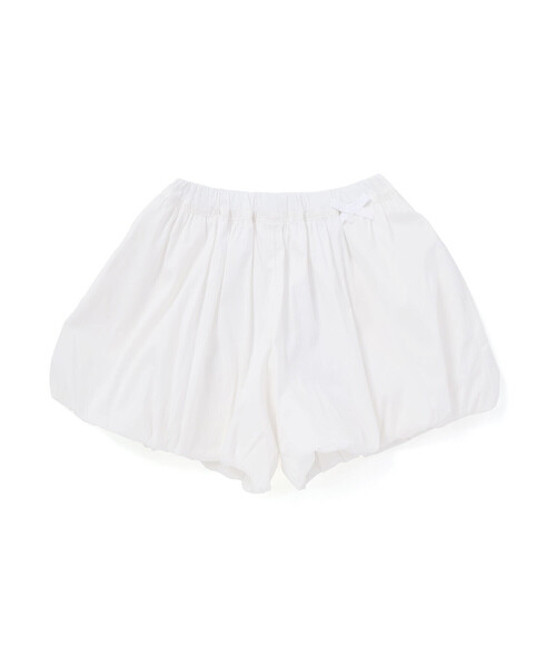 パンツ 「お揃い」ウエストリボン付きバルーンショートパンツ(90〜140cm) キッズ 子供服 女の子の画像
