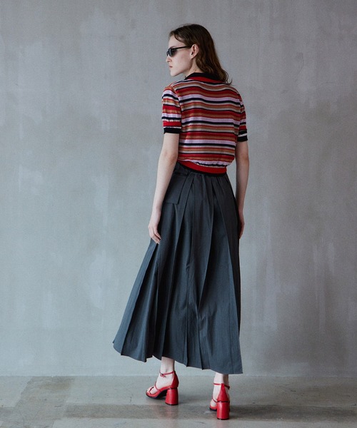 MAISON SPECIAL（メゾンスペシャル） ポロシャツ ポロ Sheer Border