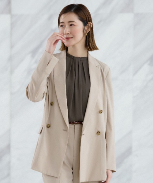 AOYAMA セレモニースーツ スーツ 冷感4ボタンダブルジャケット「超軽量