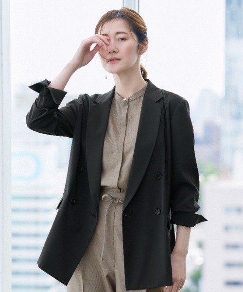 AOYAMA セレモニースーツ スーツ 冷感4ボタンダブルジャケット「超軽量
