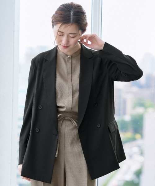 AOYAMA セレモニースーツ スーツ 冷感4ボタンダブルジャケット「超軽量