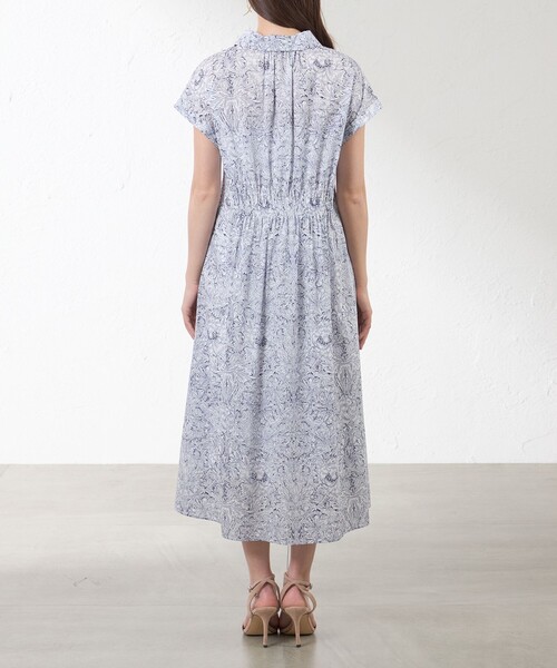 AMACA（アマカ） ワンピース 半袖 「LIBERTY」Indigo Morris