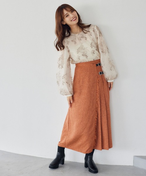 「mysty woman」 長袖ブラウス FREE モカ レディース_画像4