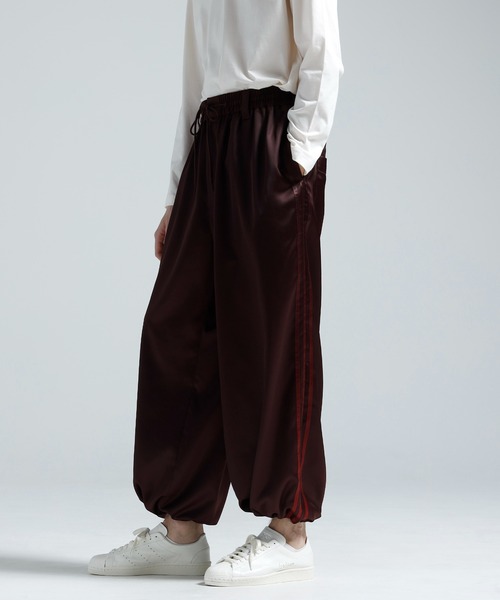 Y-3 パンツ SATIN GRADIENT 3 STRIPES TRACK PANTS メンズ レディース