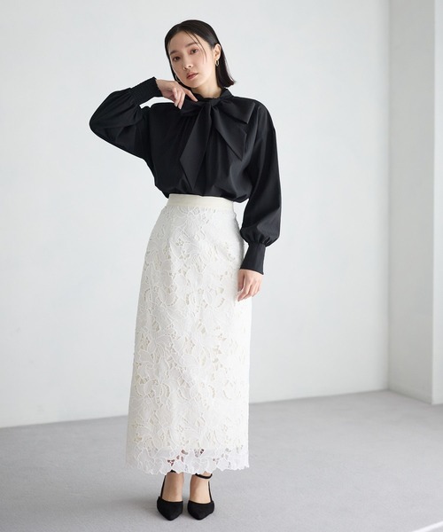 「Andemiu」 ロングスカート MEDIUM ピンクベージュ レディース_画像2
