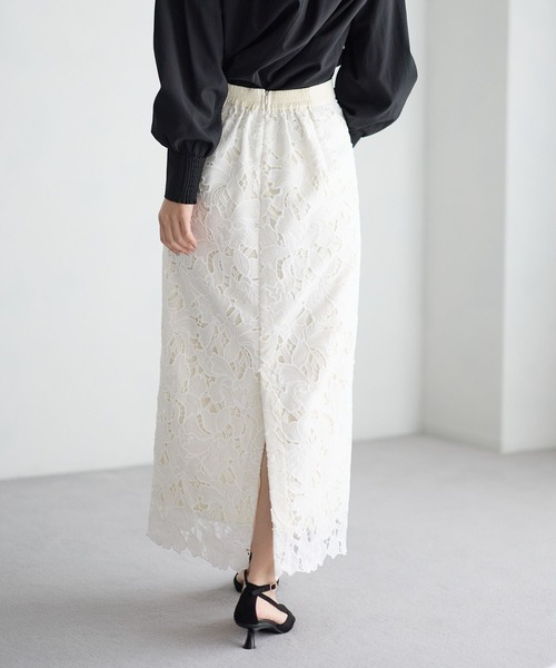 「Andemiu」 ロングスカート MEDIUM ピンクベージュ レディース_画像4