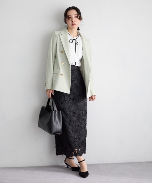 「Andemiu」 ロングスカート MEDIUM ピンクベージュ レディース_画像8