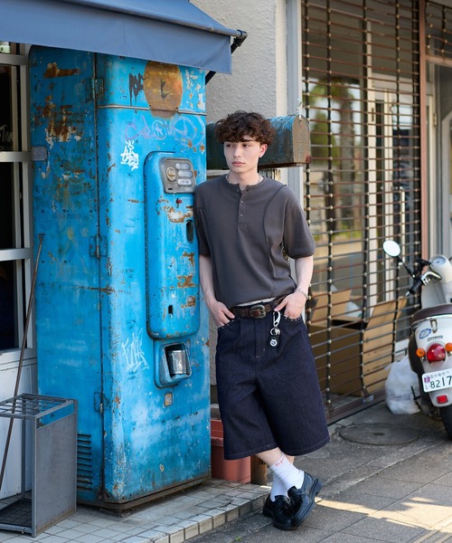 「kutir」 デニムハーフパンツ SMALL ブラック メンズ_画像9