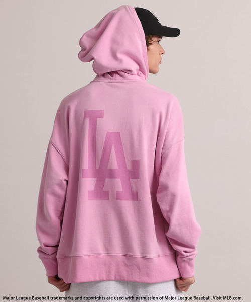 BACK TO THE FIELD パーカー 「MLB」Spray Painting Hoodie メンズ