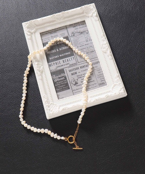 ALWAYS GOOD TIME ネックレス 「天然バロックパールネックレス」淡水