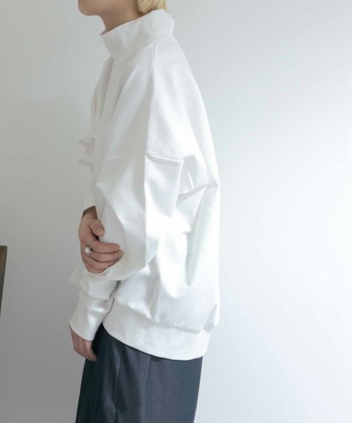 tシャツ 「別注」MIDIUMISOLID×TGM　Mock neck pullover レディース THE GOODLAND MARKET tシャツ 「別注」MIDIUMISOLID×TGM Mock