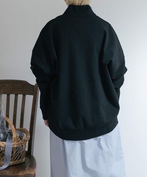 tシャツ 「別注」MIDIUMISOLID×TGM　Mock neck pullover レディース THE GOODLAND MARKET tシャツ 「別注」MIDIUMISOLID×TGM Mock