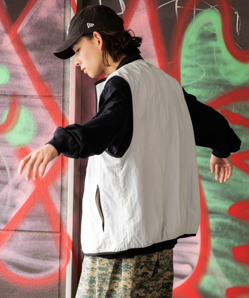 WEGO（ウィゴー） ベスト ジレ WEGO/「2WAY」リバーシブルナイロン