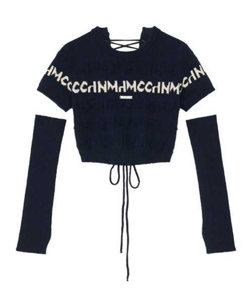 MAMCアシメントリー襟ショートニットセーター MAMC ニット MAMC-950.ショートニット : ZOZOTOWN Yahoo!店