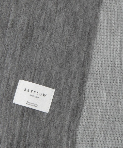 BAYFLOW（ベイフロー） メンズ マフラー リバーシブルボリューム
