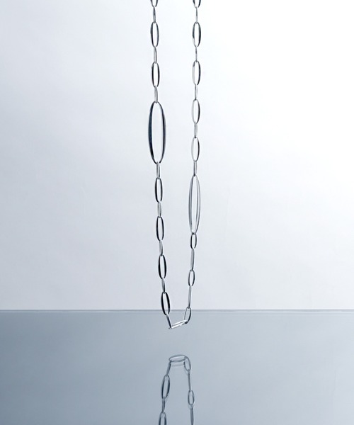 ネックレス 「YArKA/ヤーカ」oval parts mix necklace 「DVN1」 オーヴァルデザインネックレス レディース メンズの画像