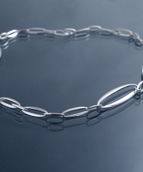 ネックレス 「YArKA/ヤーカ」oval parts mix necklace 「DVN1」 オーヴァルデザインネックレス レディース メンズの画像