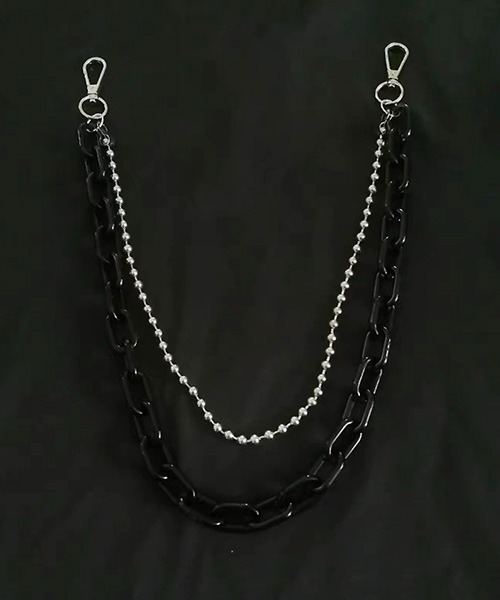 鎖 ウォレットチェーン2点セット SENTI センティ / AC BEADS ''JYUZU'' WALLET CORD アクリル