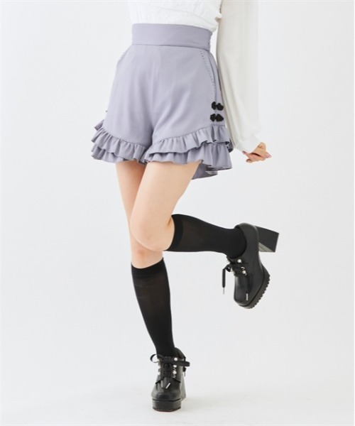 パンツ チャイナボタンキュロット レディース | axes femme POETIQUE