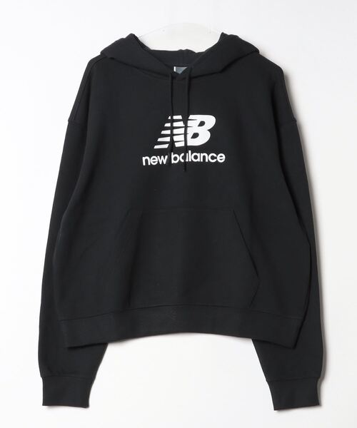 トレーナー スウェット ニューバランス New Balance スウェットフーディ_Sport Essentials Stacked Logo レディ