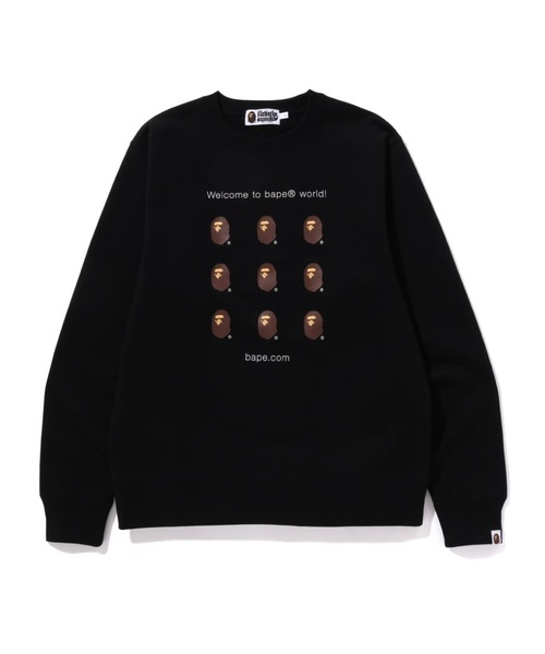 トレーナー スウェット BAPE.COM CREWNECK SWEATSHIRT メンズの画像