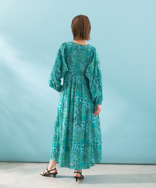 ワンピース sara mallika TILE PATTERN DRESS レディース : 82636479 