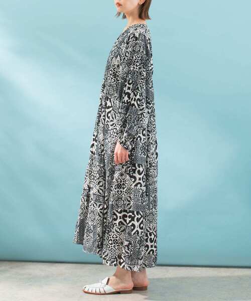 ワンピース sara mallika TILE PATTERN DRESS レディース : 82636479  