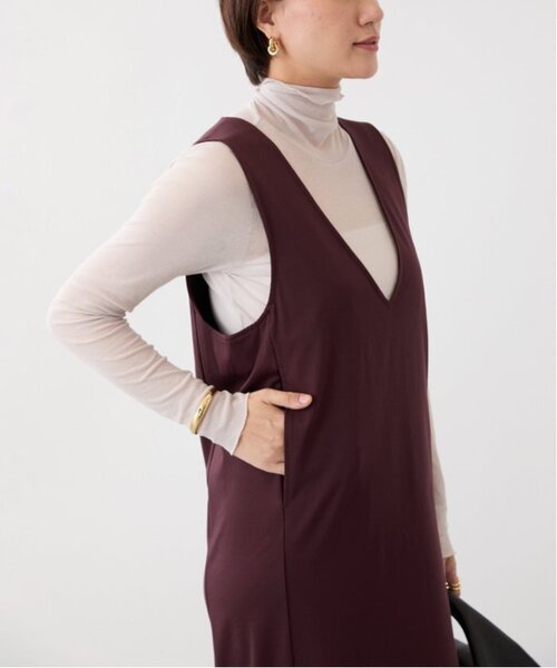 '24AW＊VERMEIL par iena コンパクトジャージナローワンピース コンパクトジャージナローワンピース（ワンピース）｜VERMEIL